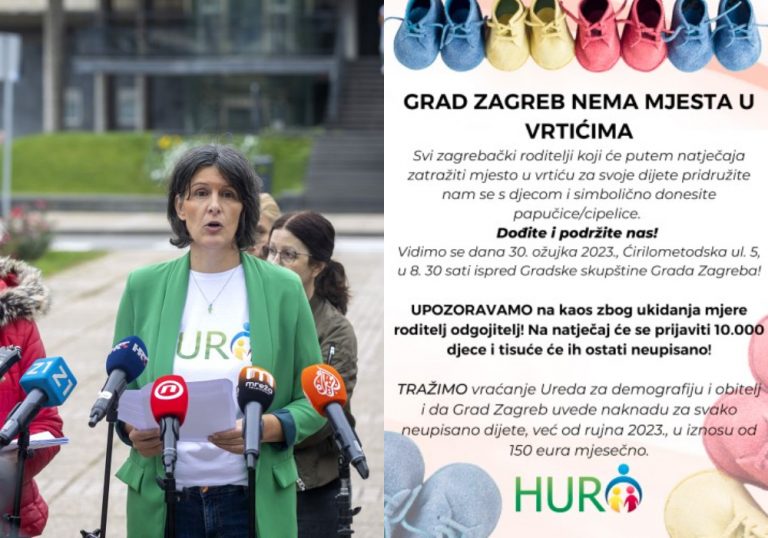 Zagreb čeka 10.000 djece neupisane u vrtić; HURO poziva na akciju