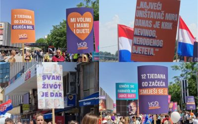 Osijek: Pogledajte poruke i transparente s Hoda za život