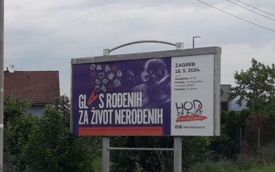 Sveta Nedjelja: Jumbo plakatima najavljen Hod za život u Zagrebu 18. svibnja