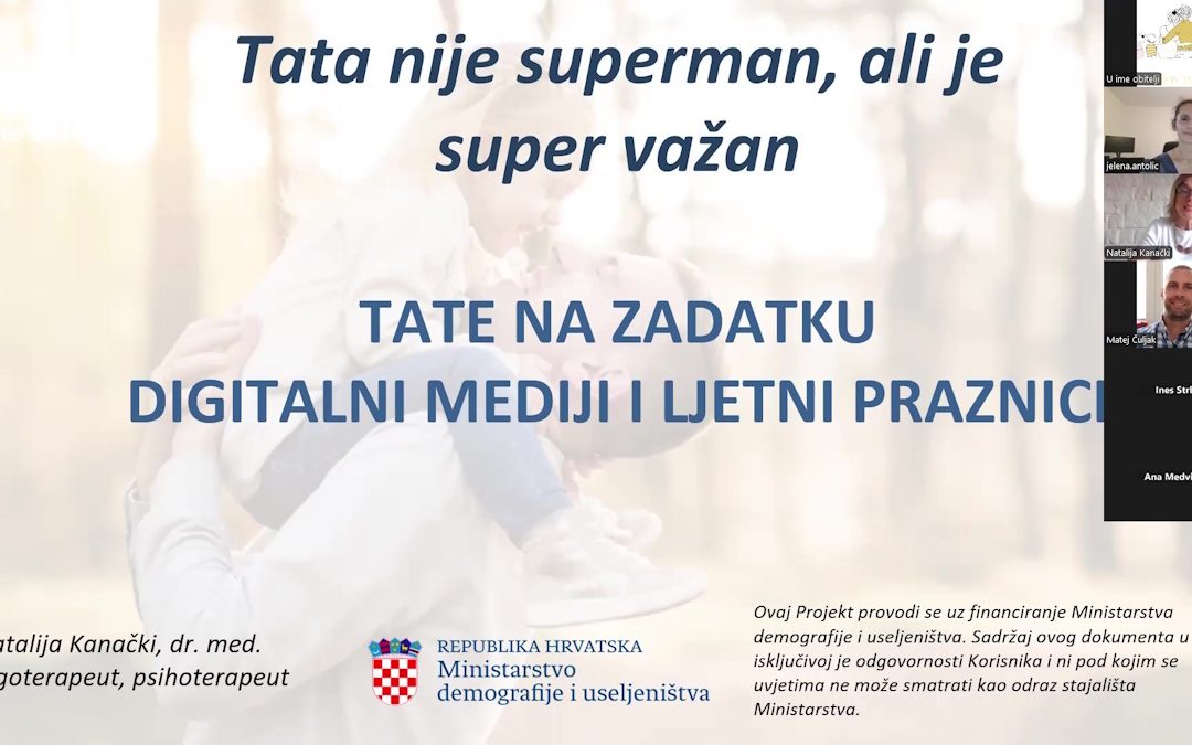 UIO održala webinar “ Tate na zadatku: digitalni mediji i ljetni praznici”
