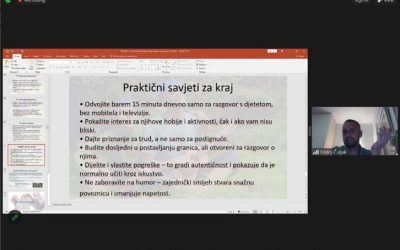 U ime obitelji održala webinar“Biti otac u dinamičnom svijetu adolescenata ”