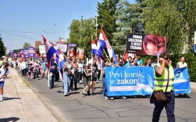 Hod za život, obitelj i Hrvatsku u Osijeku i po prvi puta u Zaprešiću