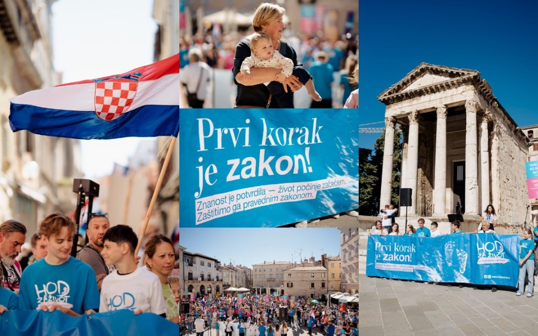 Hod za život u Puli: Hrvatska mora biti zemlja koja štiti život, a ne zemlja koja ga zakonski prekida